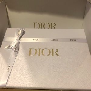 Dior Luxury Large White box & shipping box (Gold color letters) Perfect to Gift